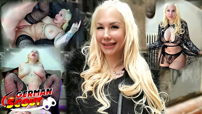 Sexy německá dívka Kyra se chlubí svými křivkami v horké scéně s pickupem