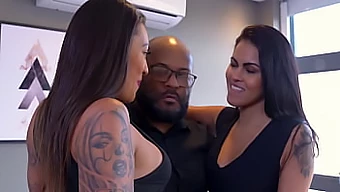 A Pair Invites A Sultry Latina To Join Them For A Steamy Threesome