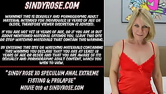 Sindy Rose Xo'S Ekstreme Anal Fisting Med Speculum Og Prolaps