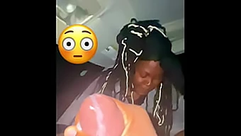 Ebony Girl Gives Public Blowjob And Gets Huge Cumshot