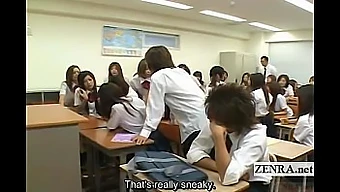 Teen Japanese Schoolgirl Gets Stripped By Her Classmates In Public