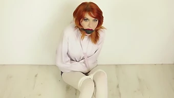 Amber In Bondage Challenges With Redhead Teen