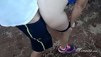 Brazilian Slut Shows Off Her Butt Plug Outdoors