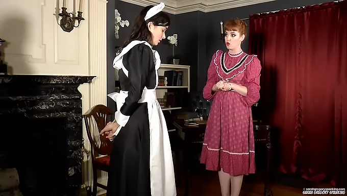 European maid gets spanked for misbehaving