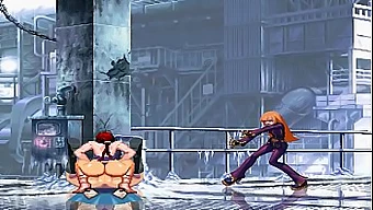 Shermie and Tower XIII go head-to-head in a wild hentai sex battle