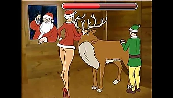 Femme Infidèle Se Livre À Des Jeux Sexuels Chauds À Noël