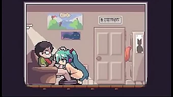 Hentai Nghệ Thuật Pixel Của Hatsun Miku Với Hiệu Ứng Âm Thanh Để Thủ Dâm