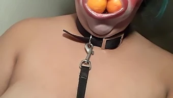 BDSM fun with big tits and nipple play